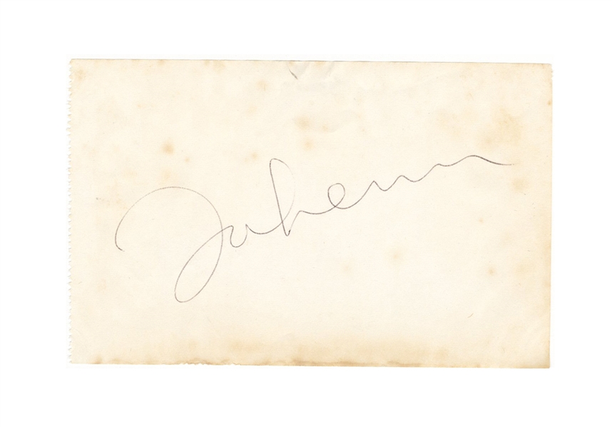 John Lennon Signed Cut JSA