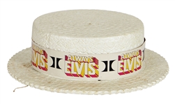 Elvis Presley Original Las Vegas Hilton Hotel "Always Elvis" Summer Concert Festival Straw Hat