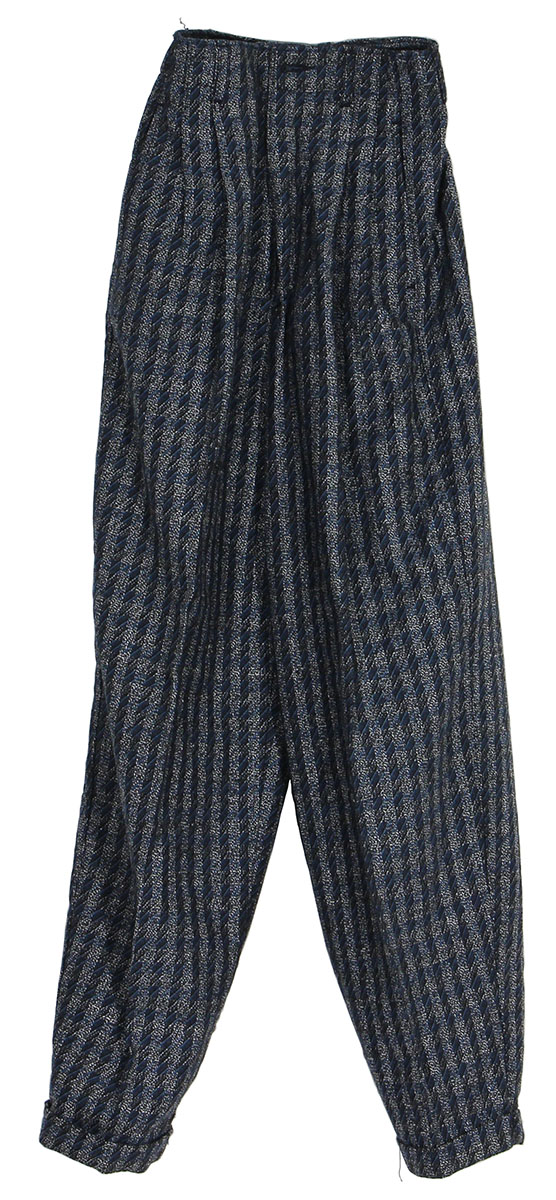 Lot Detail - Michael Jackson Owned & Worn Blue and Grey Pleated Pants