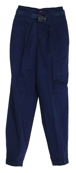 Michael Jackson Owned & Worn Blue Pleated Pants