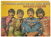 The Beatles 1967 Sgt. Pepper’s Lonely Hearts Club Band EMI Promotional Poster