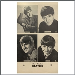 Vintage 1963 Beatles Card Poster Topstar Portraits