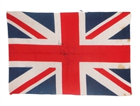 Michael Jackson Signed & Inscribed British Flag REAL