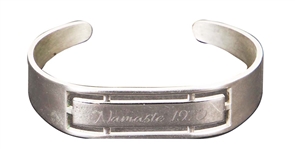 George Harrison Owned & Worn "Namaste 1970" Engraved Bracelet