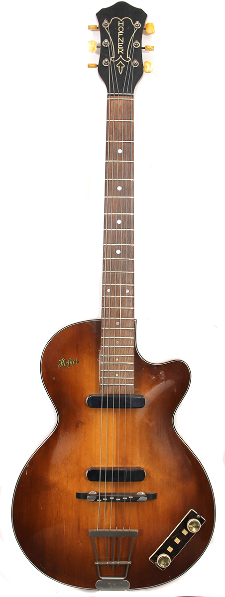 Lot Detail John Lennon Rare Historic Top Ten Club Stage Played 1959 Hofner Guitar Hamburg 1961