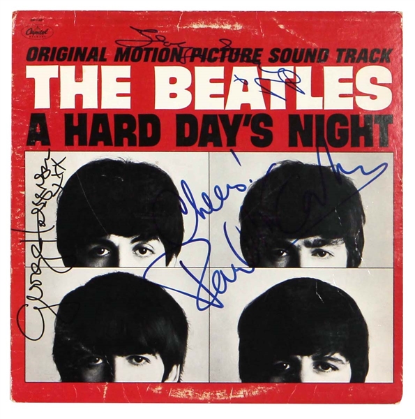 Beatles "A Hard Days Night" Album Signed by George Martin