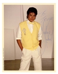 Michael Jackson Signed Vintage 8x10 Color Photograph JSA