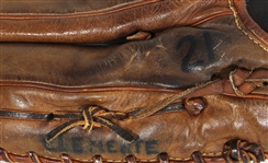 Roberto Clemente Game Worn Professional Model Glove During the 1966 Season National League MVP & Gold Glove Award PSA/DNA
