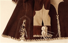 Elvis Presley Owned & Worn Suzy Cream Cheese Two-Tone Brown Suede Fringed Jacket