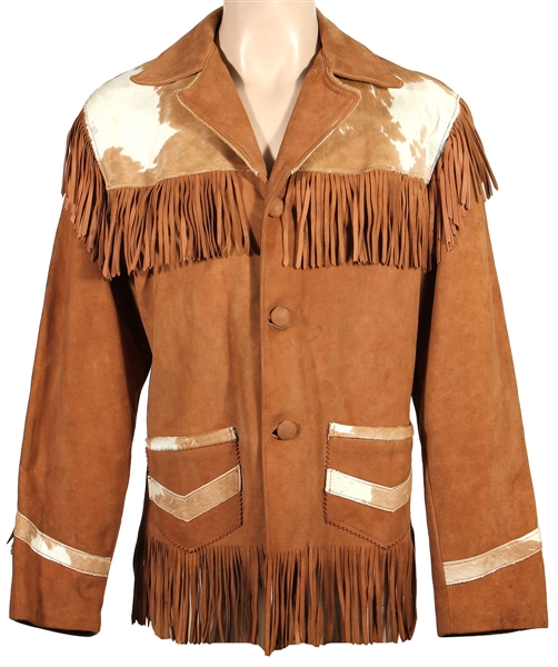 Elvis Presley Owned & Worn Cowhide & Suede Fringed Western Jacket