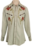 Elvis Presley Owned and Worn Western Embroidered Shirt