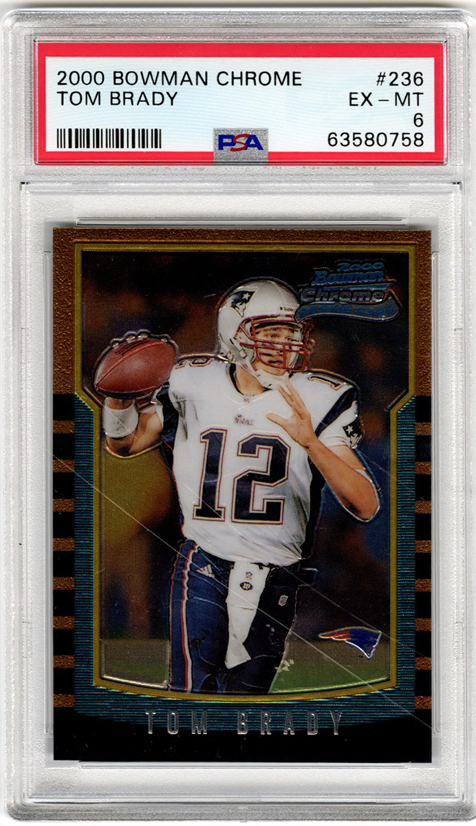 Lot Detail 2000 Bowman Chrome Tom Brady Rookie 236 PSA 6