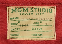 Elvis Presley Stay Away Joe Film Production Worn Red Wine Denim Jacket
