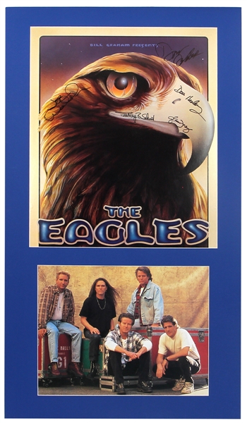 The Eagles Band Signed Bill Graham Poster