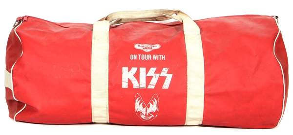 KISS 1975 Alive Concert Tour Used Concerts West Promoter Duffle Travel Bag -- formerly owned by KISS Road Manager JR Smalling