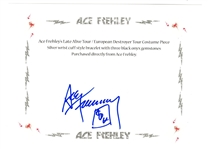 KISS Ace Frehley Wrist Cuff Costume Accessory early 1976 Alive Tour / European Destroyer Tour formerly owned by Ace Frehley