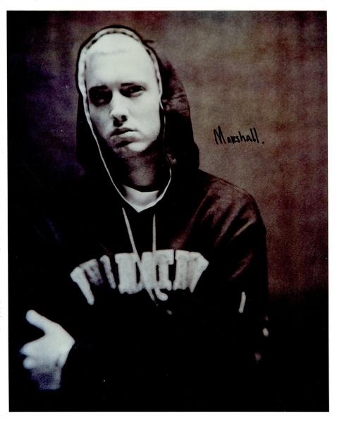 Eminem Vintage "Marshall" Signed Photograph JSA