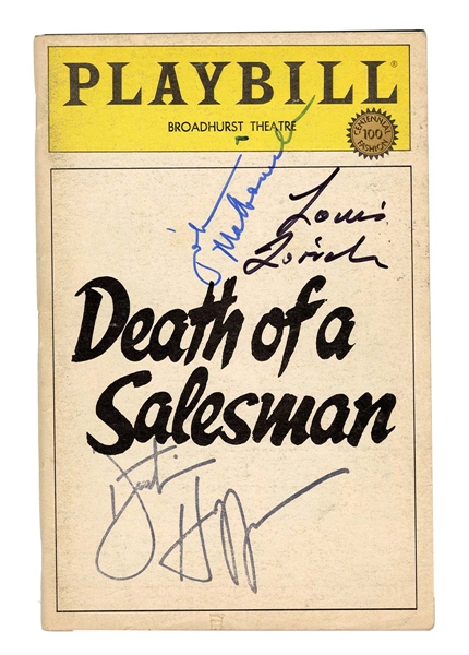 Dustin Hoffman Signed "Death of a Salesman" Broadway Program Beckett COA