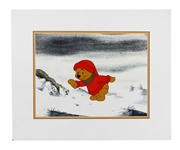 Winnie-the-Pooh Original Cartoon Cell artwork with Original Concept Drawing