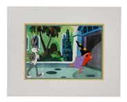 Bugs Bunny and Yosemite Sam Original Cartoon Cell Artwork
