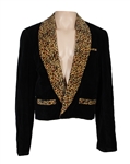 Quiet Riot Kevin DuBrow Owned & Stage Worn Black Leopard Print Velvet Jacket