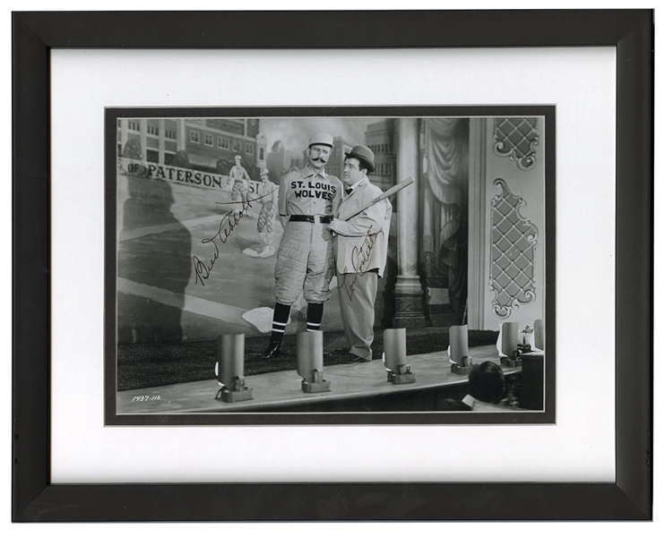 Circa 1950 Bud Abbott & Lou Costello Signed “Who’s On First?” Photograph PSA