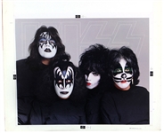 KISS 1979 Dynasty Album Insert Poster Master Mock Up Proof Not Altered Yet -- from Kisss Archives from 2001 Official Kiss Auction