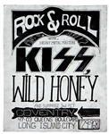 KISS 1973 Coventry NY Concert Poster – One-Of-A-Kind Metal Printing Plate -- formerly owned by Lydia Criss