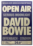 David Bowie 1983 Serious Moonlight Tour Offenbach Stadium Concert Poster