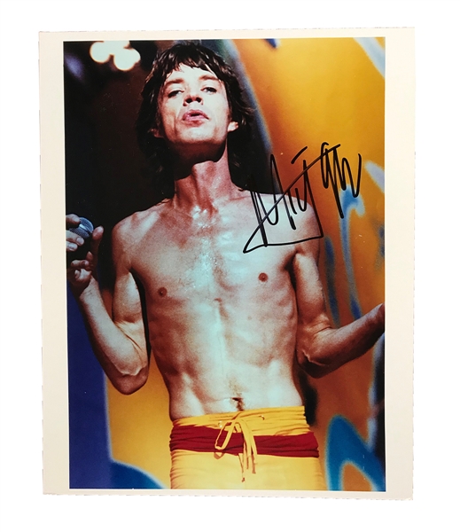 Mick Jagger Signed Promotional Photograph REAL
