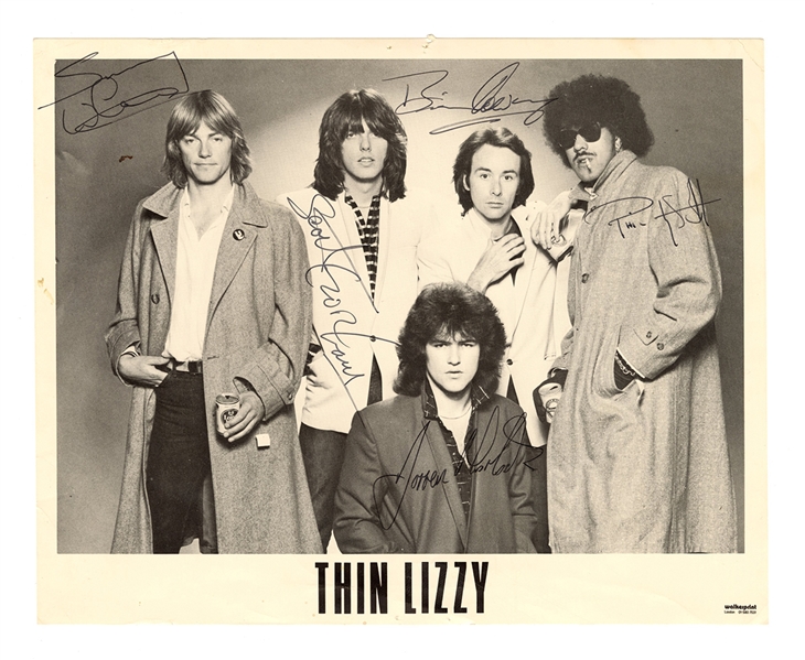 Thin Lizzy Signed Photograph JSA