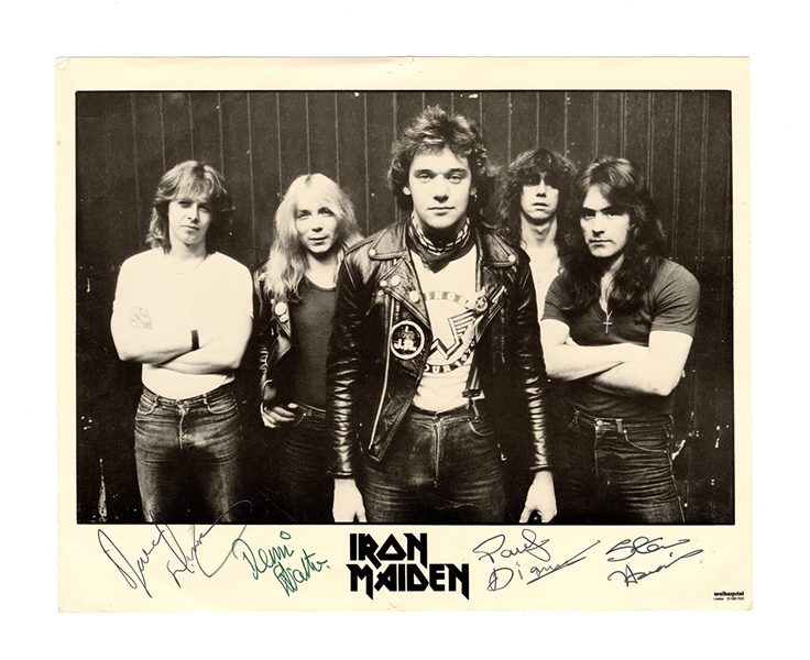 Iron Maiden Signed Photograph JSA