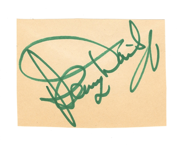Sammy Davis, Jr. Signed Autograph Book Page JSA
