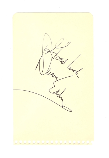 Duane Eddy Signed Autograph Book Page JSA