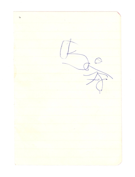 David Bowie Signed Autograph Book Page JSA