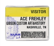 KISS Ace Frehley Personally Worn NAMM Show Gibson Guitars Booth Pass 2000 -- formerly owned by Ace Frehley