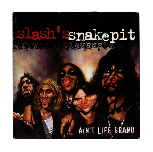 Slash Signed “Ain’t Life Grand” CD Cover