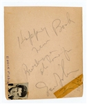Eddie Fisher Autograph