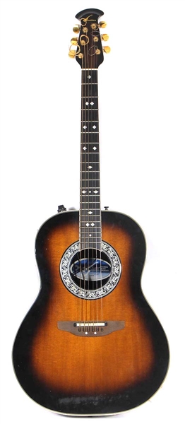 Def Leppard Steve Clark and Phil Collen’s Owned & Stage Played Ovation Acoustic Guitar