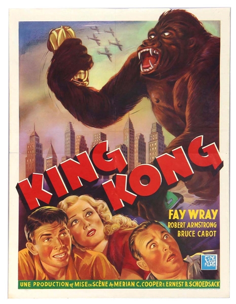 "King Kong" Rare One Sheet Movie Poster