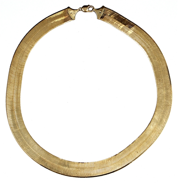 Tupac Shakur Owned and Worn Gold Necklace