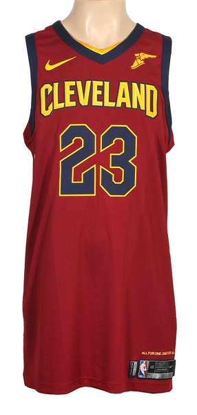 2017-18 LeBron James Cleveland Cavaliers Game-Used Icon Jersey