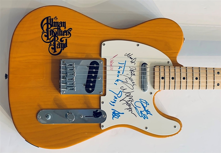 Allman Brothers Band Signed Fender Squier Telecaster Guitar PSA BECKETT