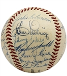 1955 Brooklyn Dodgers Team-Signed ONL Baseball (Championship Season) JSA