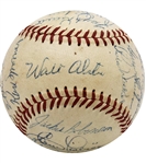 1955 Brooklyn Dodgers Team-Signed ONL Baseball (Championship Season) JSA