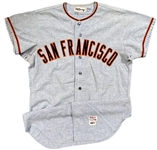 1967 Willie McCovey SF Giants Game-Used Road Flannel Jersey (Outstanding Use) MEARS A10 