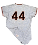 1967 Willie McCovey SF Giants Game-Used Road Flannel Jersey (Outstanding Use) MEARS A10 