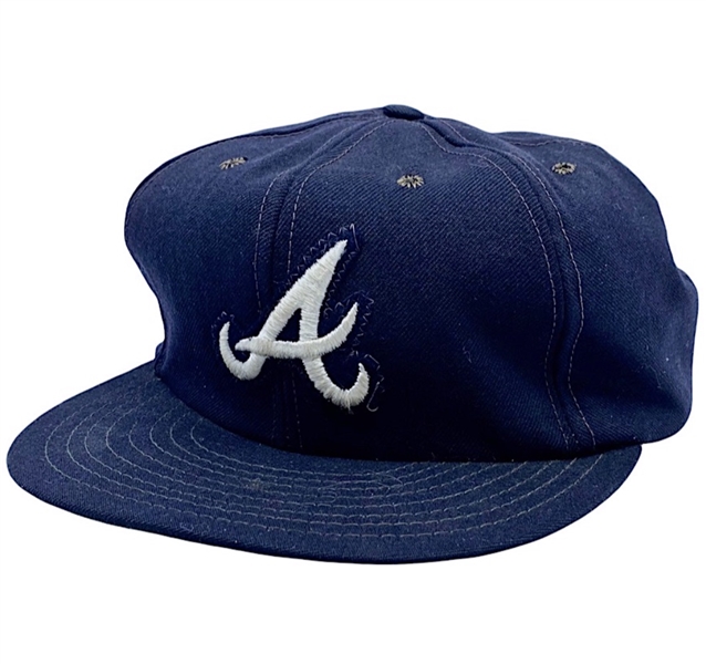 Circa 1970 Hank Aaron Atlanta Braves Game-Used Cap 