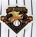 Derek Jeter 2001 New York Yankees Game Used Home Jersey (Delbert Mickel Collection)