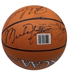 1990-91 Chicago Bulls Team-Signed Basketball JSA